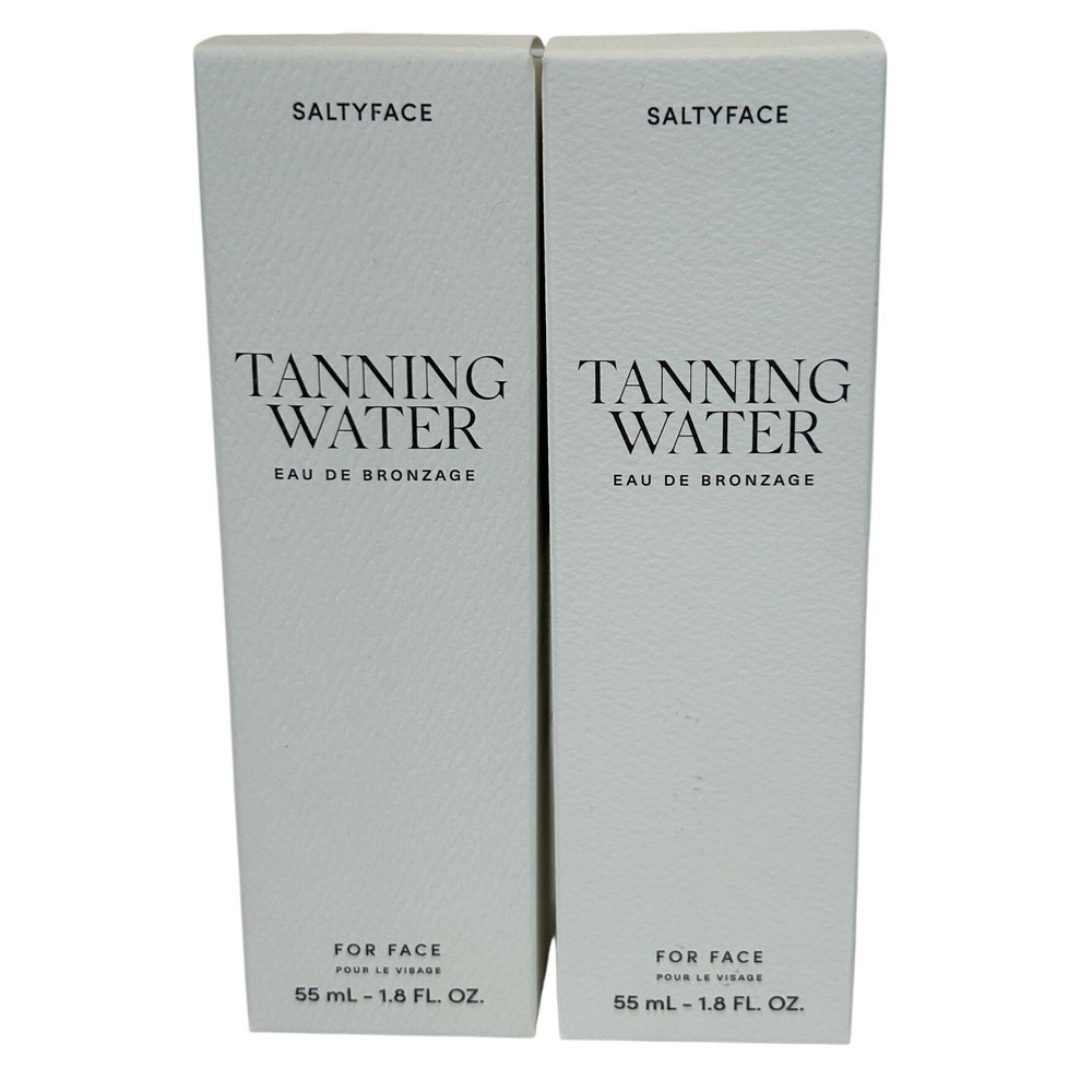 Saltyface Tanning Water for Face Medium to Dark 1.8oz Set of 2 NEW
